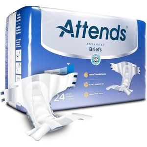 Attends Advanced Incontinence Brief M Contoured DDC20 Severe 24 Ct